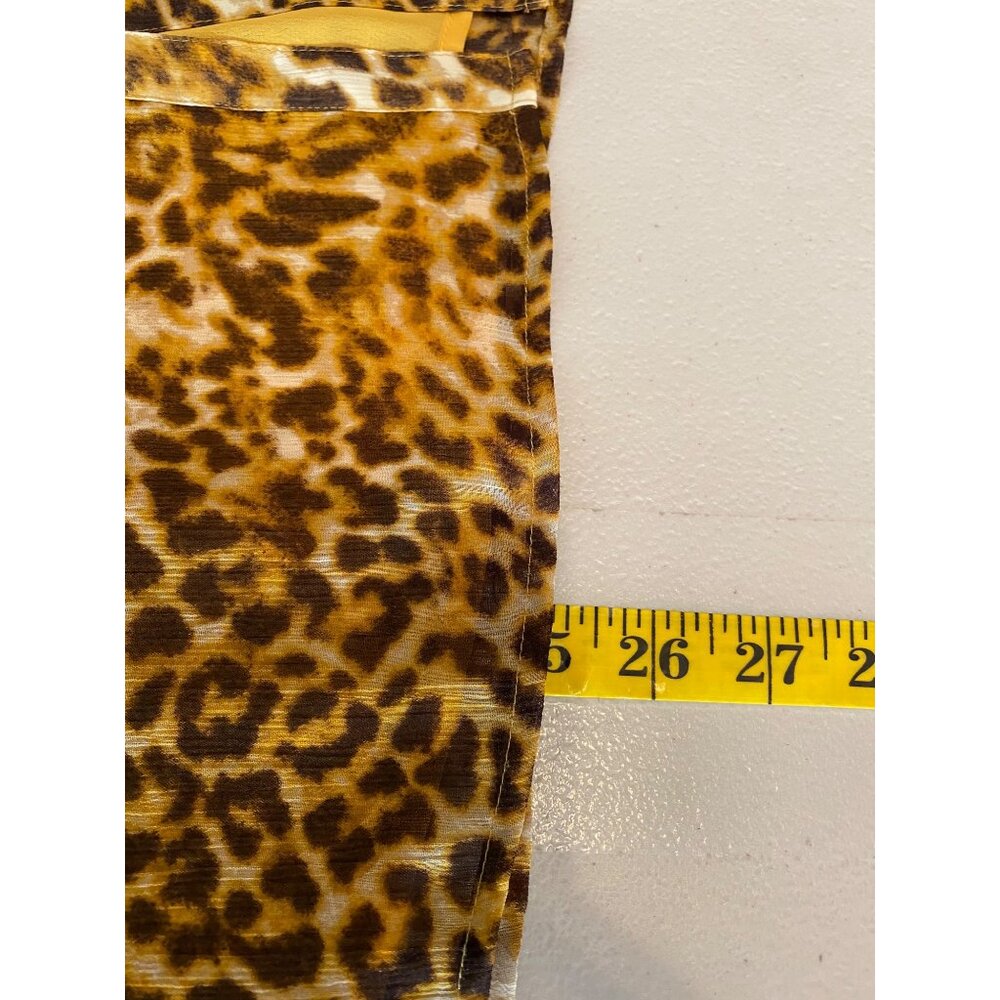 Evan-Picone Womens Leopard Print Button-Up Blouse… - image 5